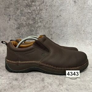 Red Wing StitchMax Slip-On Mens 10 Brown Safety Toe Work Shoe 6702 Aluminum Toe